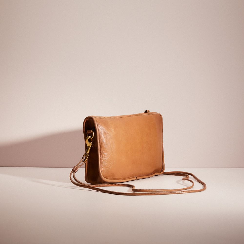 COACH®,Vintage Basic Bag,Leather,Crossbody,Casual,Brown,Angle View