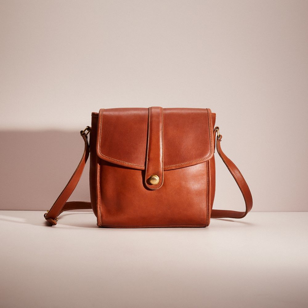 Vintage Coach Mini Bag Belt Bag With Spring Lock Red Leather 