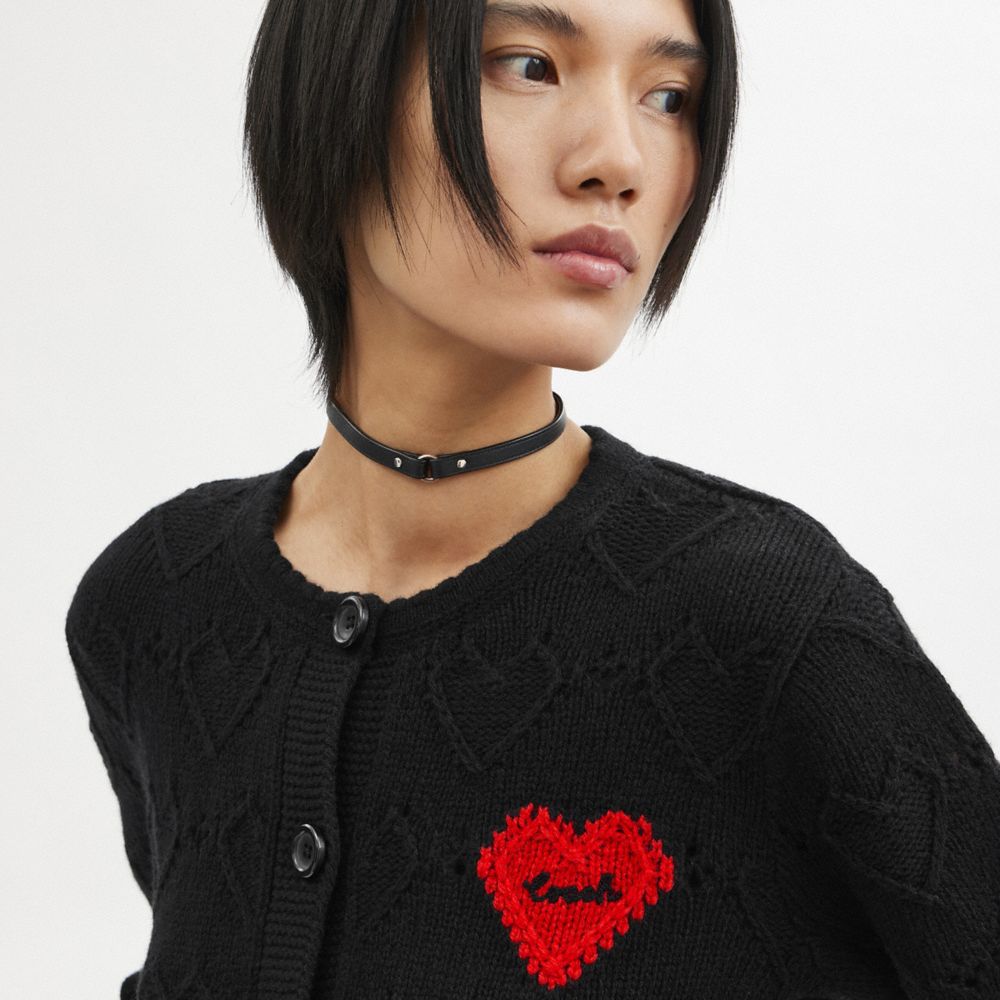 Black heart clearance cardigan