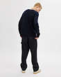 COACH®,REXY CREWNECK SWEATER,Wool/Cashmere,Baron's Gift Picks,Navy,Scale View