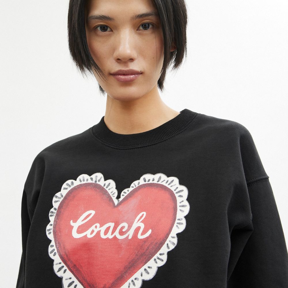 Coach crewneck discount sweater