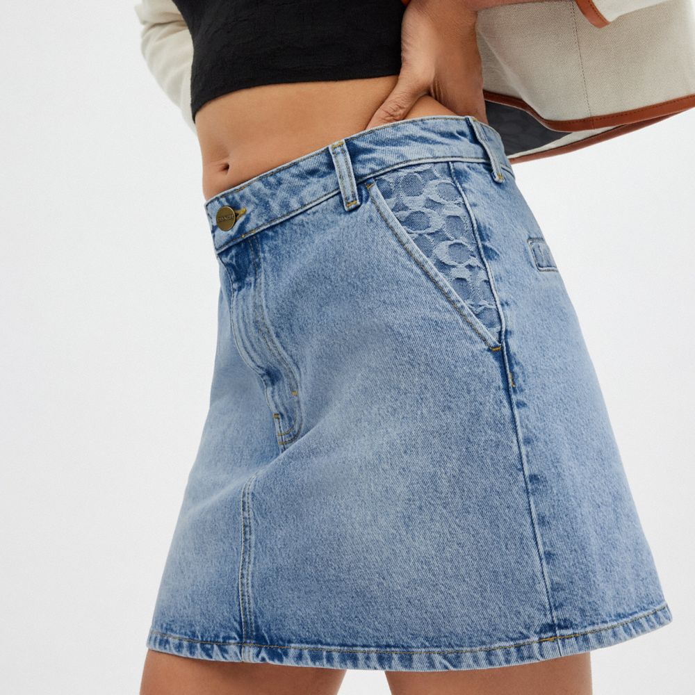 COACH®  A Line Short Skirt