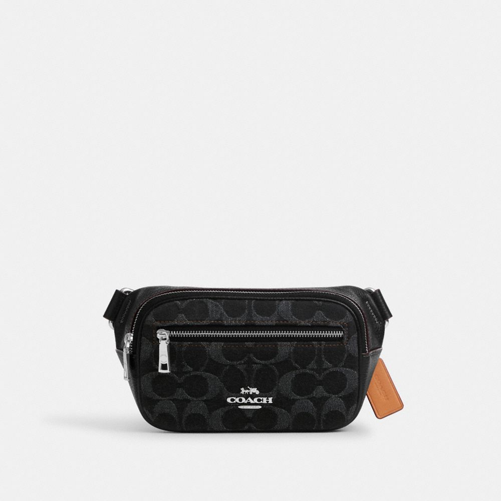 COACH® | Mini Belt Bag In Signature Denim