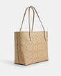 COACH®,NEW YEAR CITY TOTE WITH DRAGON,pvc,X-Large,Gold/Light Khaki/Ivory Multi,Angle View