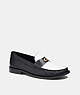 COACH®,JOLENE LOAFER,Black/Optic White,Front View