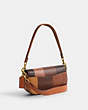 COACH®,HARLEY SHOULDER BAG 23 IN PATCHWORK,Glovetanned Leather,Small,Brass/Multi,Angle View