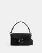 COACH®,TABBY 12,Glovetanned Leather,Mini,Matte Black/Black,Front View