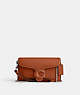 COACH®,TABBY CROSSBODY WRISTLET,Glovetanned Leather,Mini,Silver/Burnished Amber,Front View