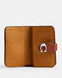 COACH®,TABBY MEDIUM WALLET,Glovetanned Leather,Silver/Burnished Amber,Inside View,Top View