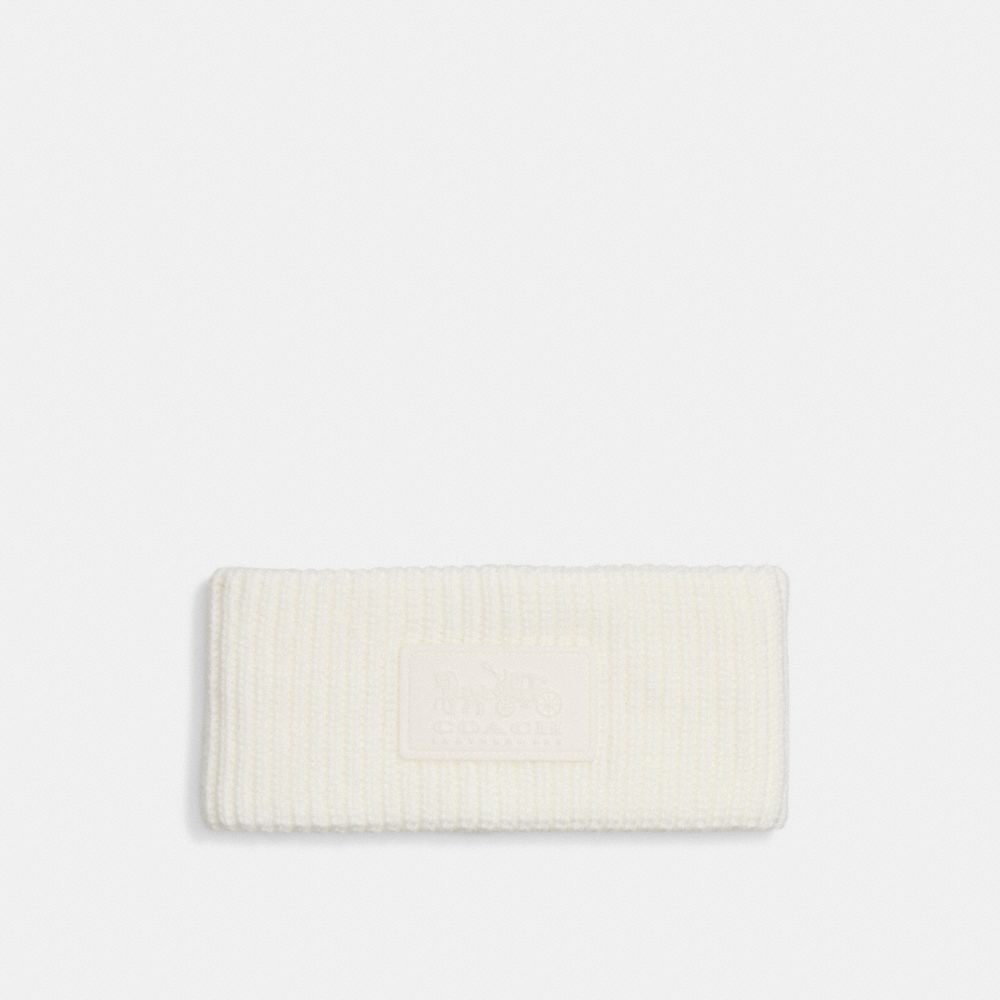 Knit Headband With Rubber Patch COACH®