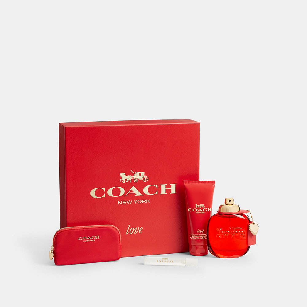 Coach Love Eau De Parfum 4 Piece Gift Set In White