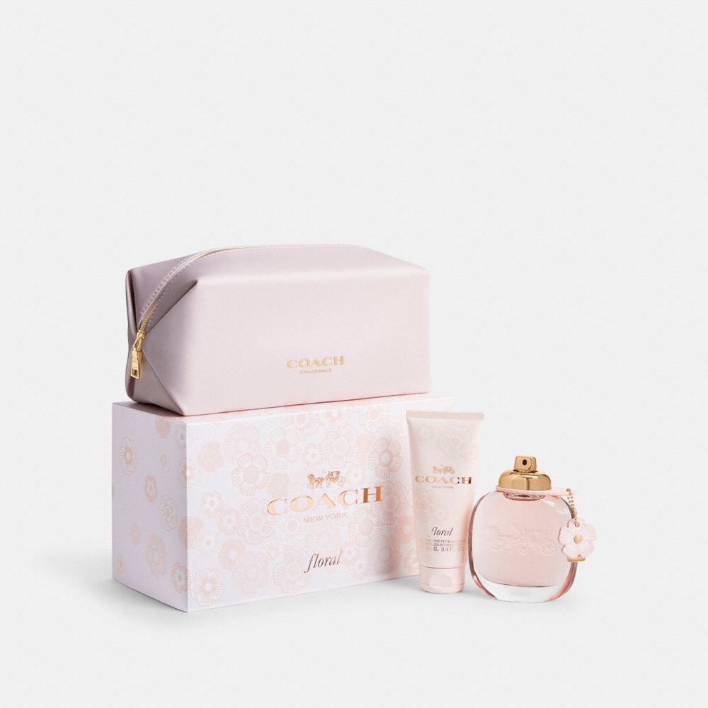 COACH®,Floral Eau De Parfum 3 Piece Gift Set,,Front View