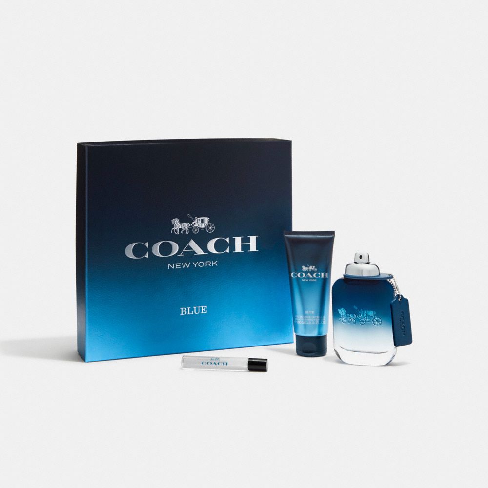 Shop Coach Outlet Coach Blue Eau De Toilette 3 Piece Gift Set In X2c/multi