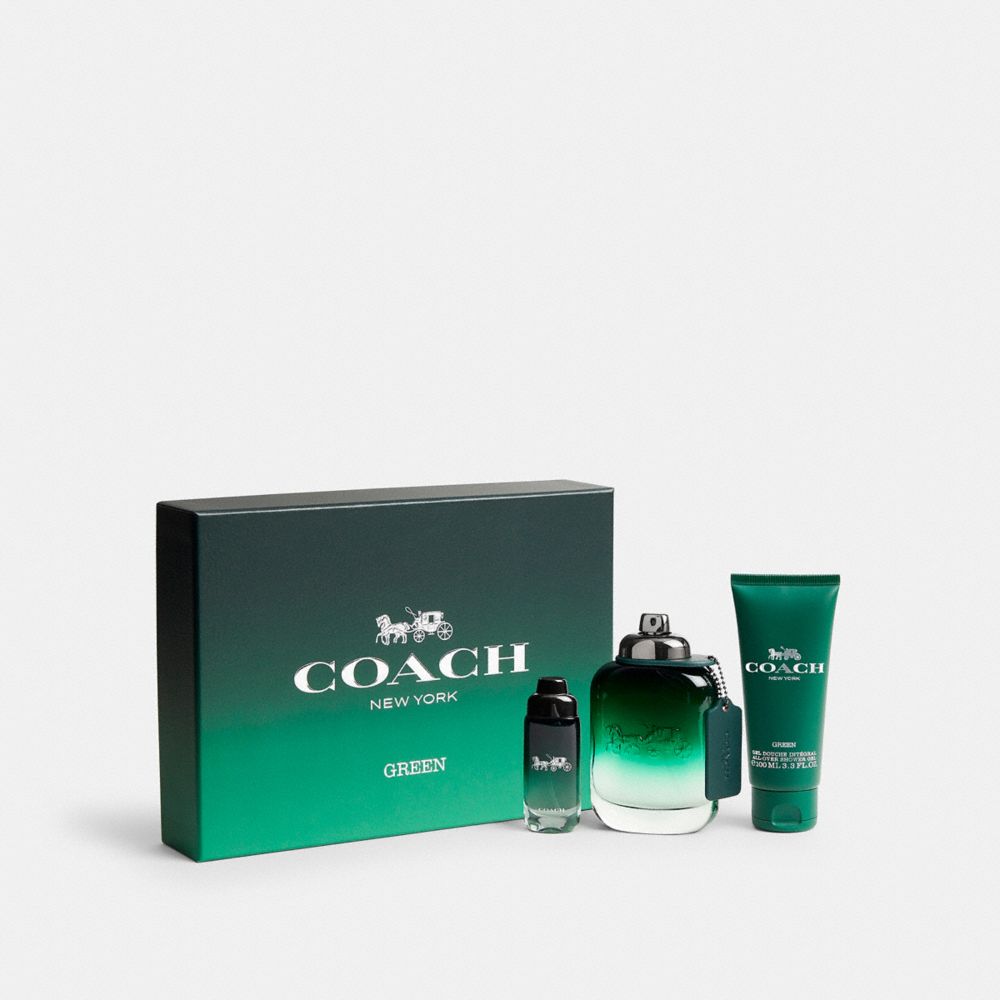 COACH®,COACH GREEN EAU DE TOILETTE 3 PIECE GIFT SET,Multi,Front View