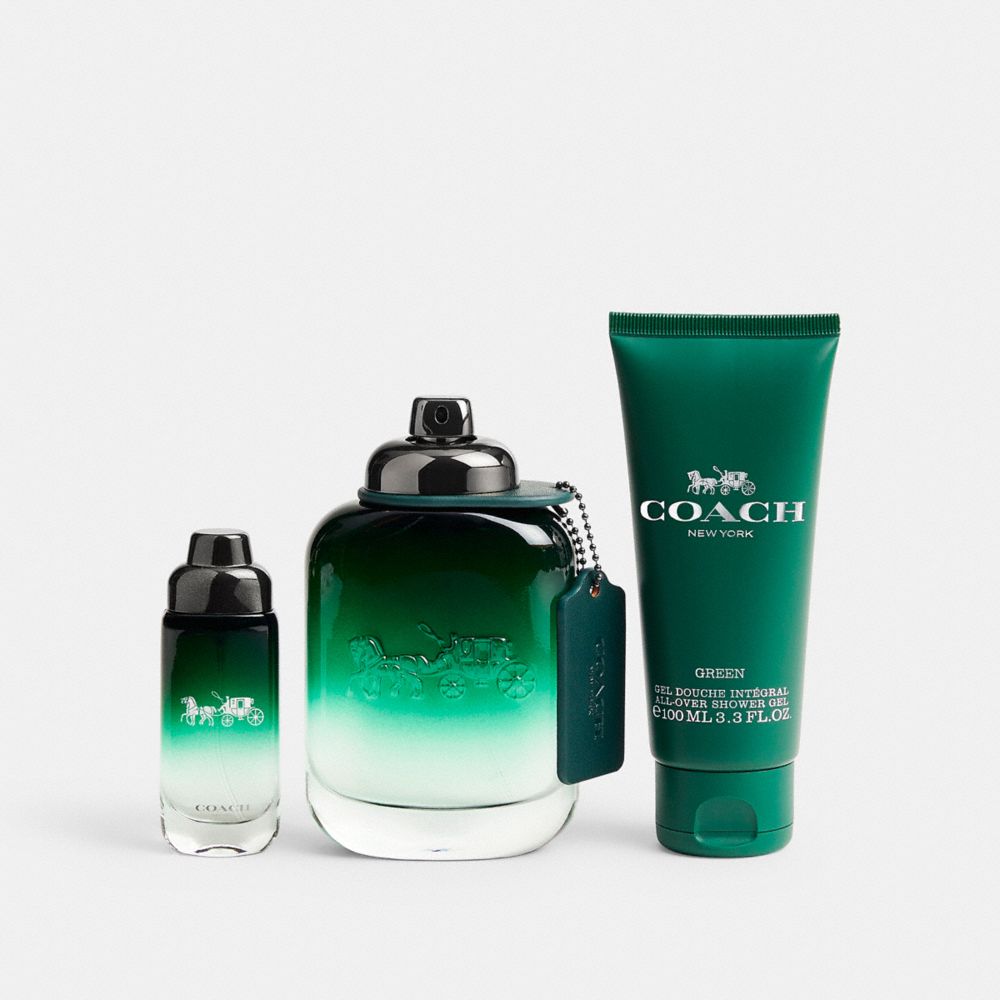 COACH®,COACH GREEN EAU DE TOILETTE 3 PIECE GIFT SET,Multi,Front View