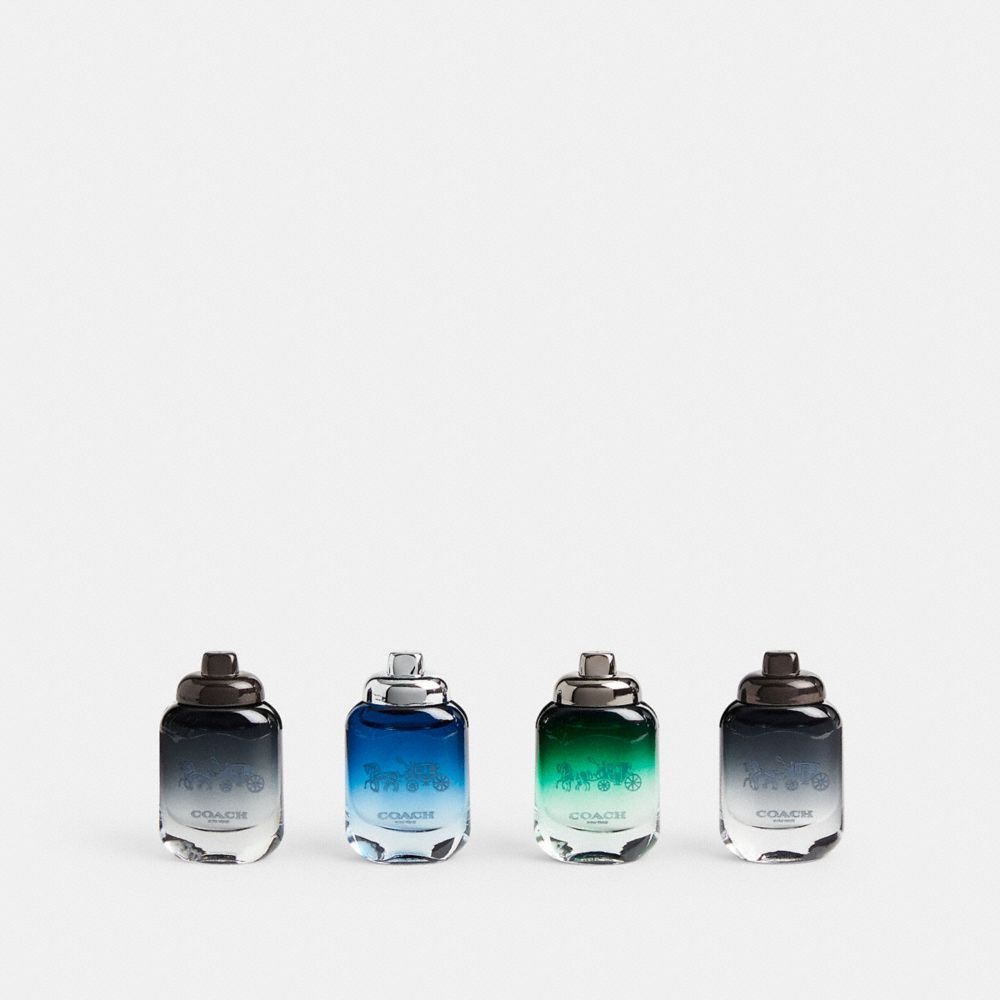 COACH®,COFFRET CADEAU EAU DE TOILETTE HOMME MINISPRAY 4 PIÈCES,Multi,Front View