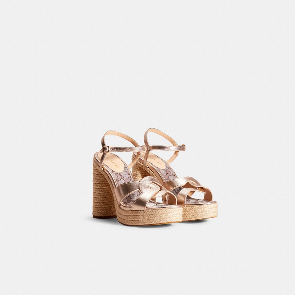 Coach via discount demi wedge sandal