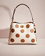 COACH®,UPCRAFTED WILLOW SHOULDER BAG IN COLORBLOCK,Polished Pebble Leather,Medium,Brass/Chalk Multi,Front View