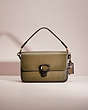 COACH®,UPCRAFTED STUDIO SHOULDER BAG,Glovetanned Leather,Garden Party,Brass/Amazon Green,Front View