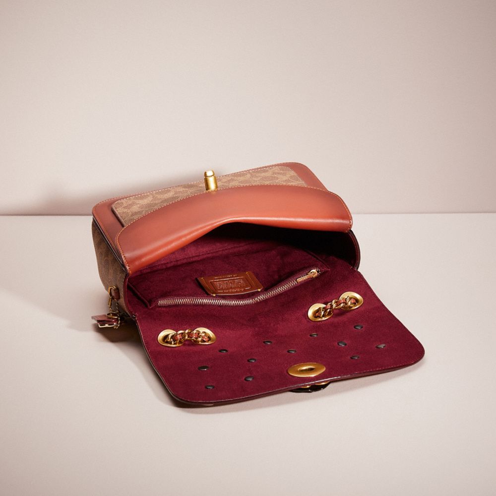 COACH®,Upcrafted Madison Shoulder Bag In Signature Canvas,,Inside View,Top View