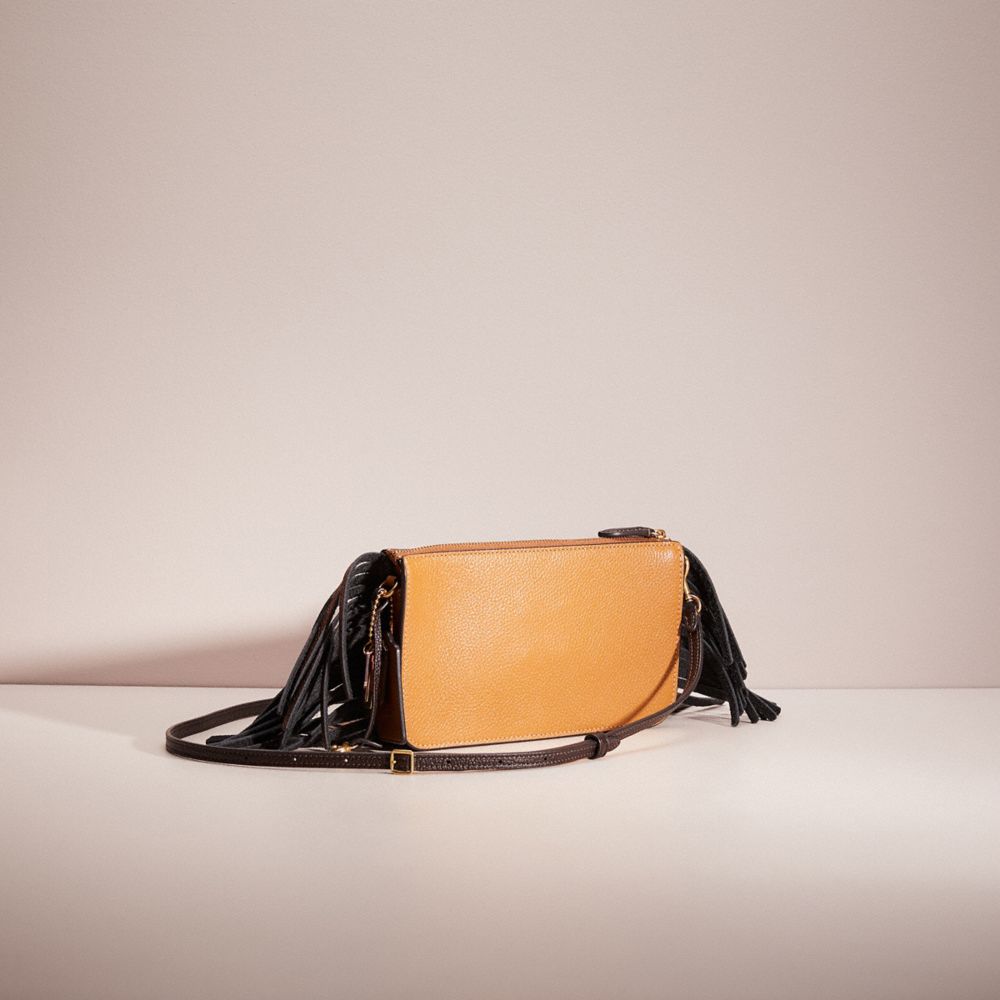 COACH®,Upcrafted Noa Pop Up Messenger In Colorblock,Brown,Angle View