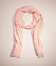 COACH®,RESTORED GRAPHIC DITSY PRINT WAFFLE OBLONG SCARF,Garden Party,Pink/White,Front View