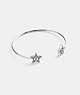 COACH®,PAVÉ STAR CUFF,Silver,Front View