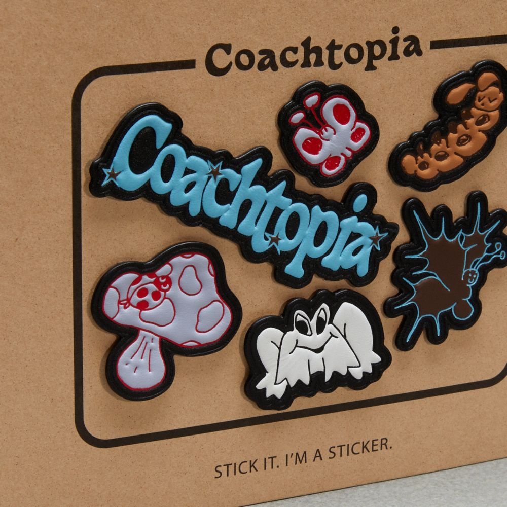 Coachtopia Sticker Set in Coachtopia Leather: Coachtopia Creatures - Multi Sustainable & Eco Friendly