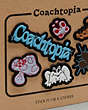 COACH®,Sticker Set in Coachtopia Leather: Coachtopia Creatures,Multi,Closer View