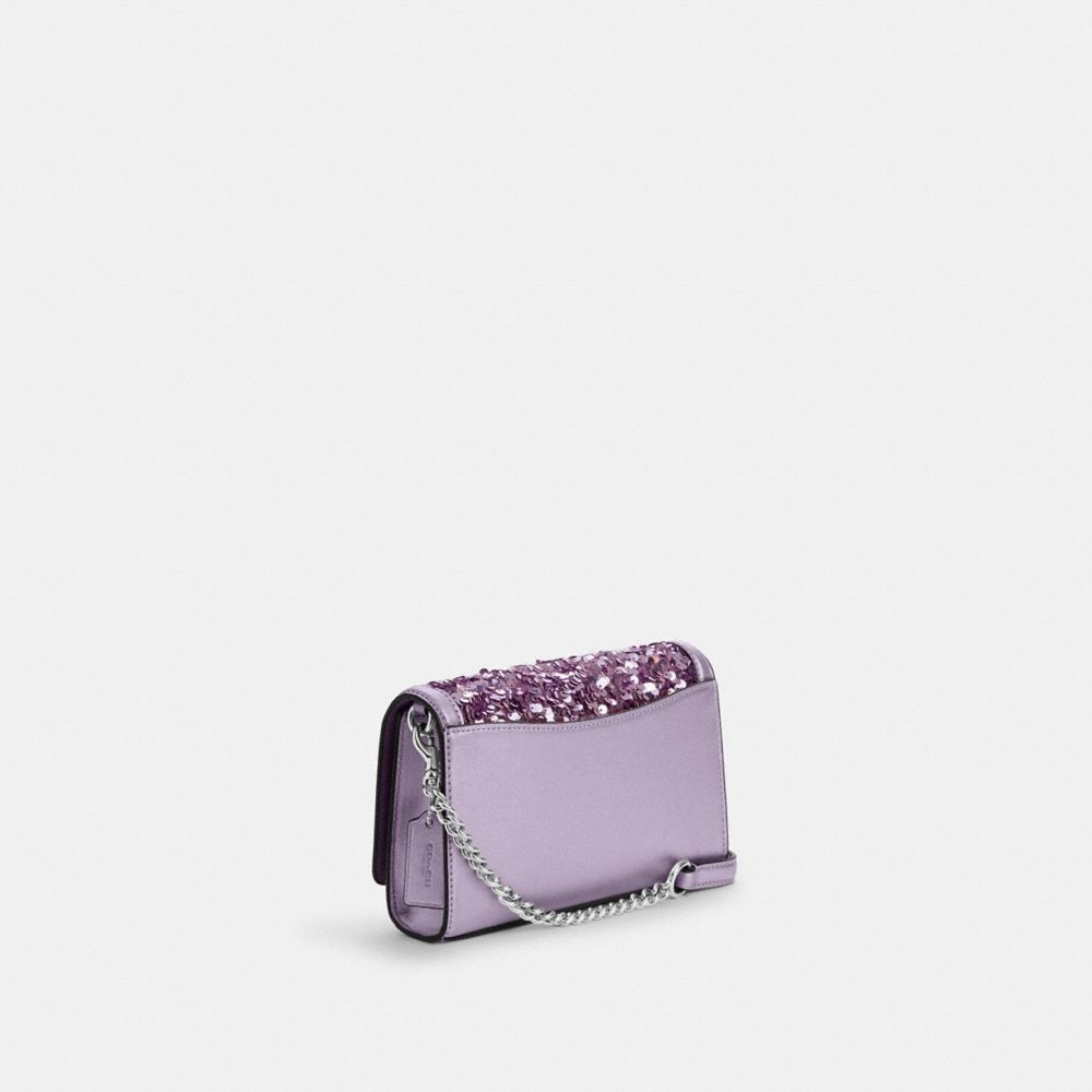 Purple silver best sale coach purse