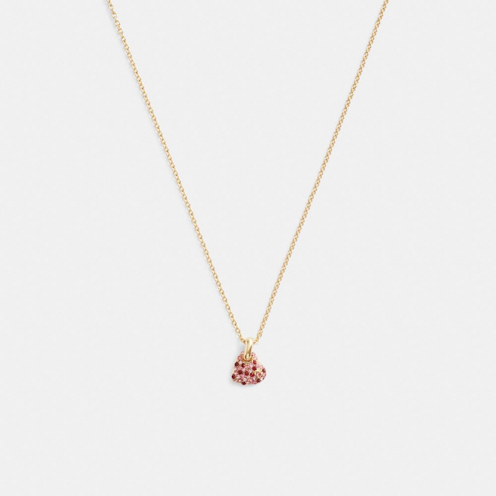 Pavé Heart Pendant Necklace