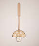 COACH®,REMADE PUFFY MUSHROOM BAG CHARM,Sweet Nostalgia,Beige Multi,Front View