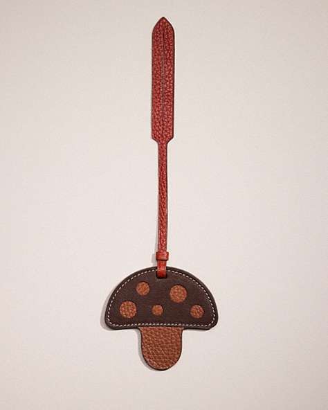 COACH®,REMADE PUFFY MUSHROOM BAG CHARM,Sweet Nostalgia,Brown/Multi,Front View