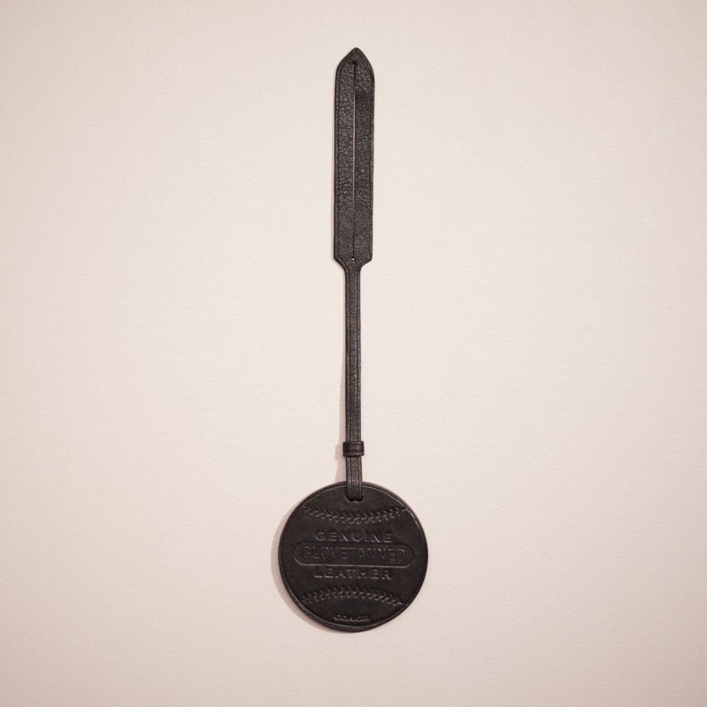 COACH®,Remade Baseball Bag Charm,Leather,Bag Charm,Embossed,Day Party,,Front View