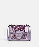 COACH®,MORGAN SQUARE CROSSBODY,Leather,Small,Silver/Lilac,Front View