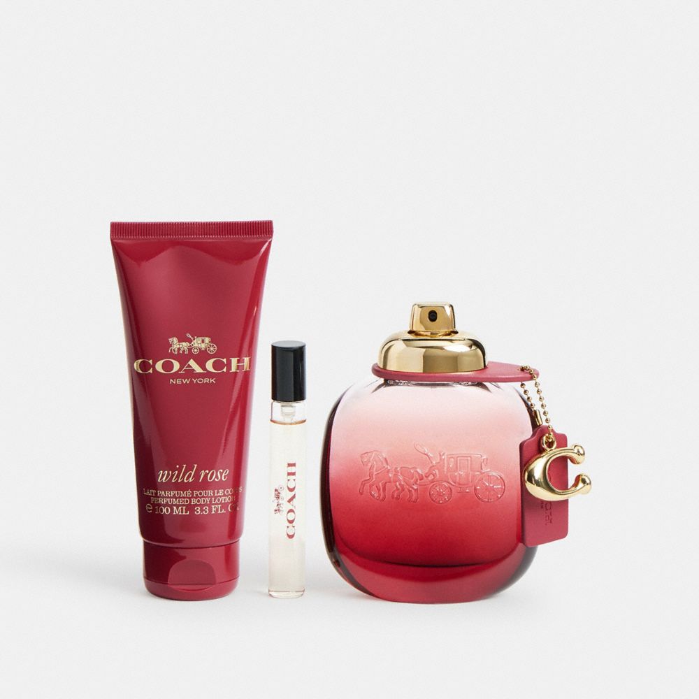 COACH®,Wild Rose Eau De Parfum 3 Piece Gift Set,,Front View