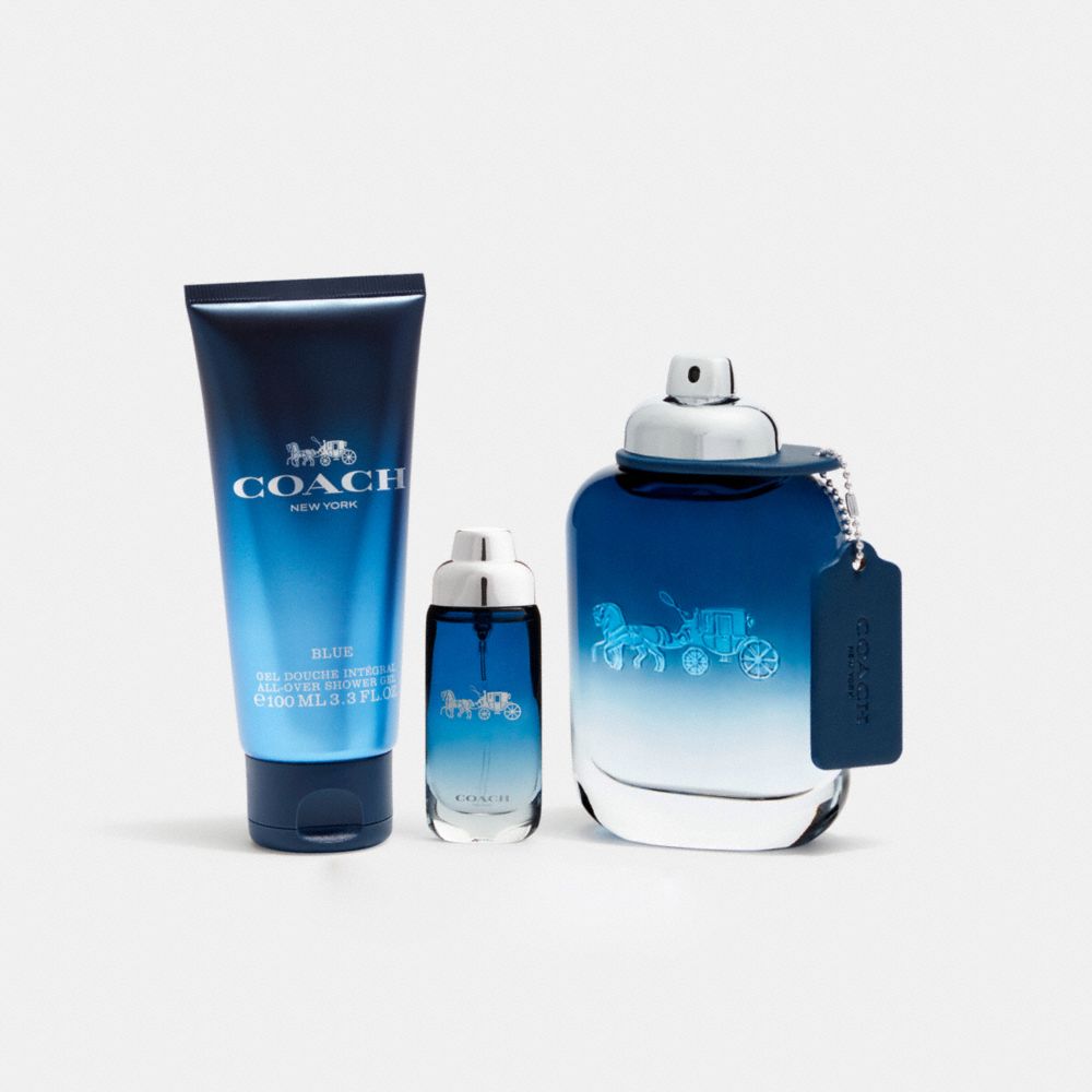 COACH®,Coach Blue Eau De Toilette 3 Piece Gift Set,Cleanser,Cologne,Travel Size,Set,Casual,,Front View