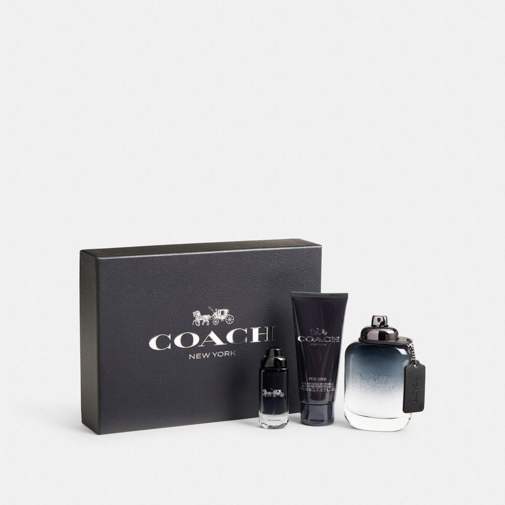 COACH®,Coach For Men Eau De Toilette 3 Piece Gift Set,Perfume,Cleanser,Travel Size,Set,Casual,,Front View