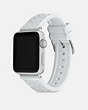 COACH®,APPLE WATCH® STRAP, 38MM, 40MM AND 41MM,Pearlized White,Angle View