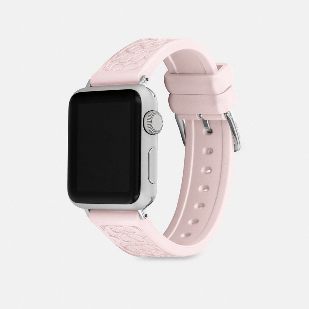 COACH®,APPLE WATCH® ストラップ・38MM/40MM/41MM,モバイルアクセサリー,ﾊﾟｰﾙﾋﾟﾝｸ