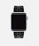 COACH®,APPLE WATCH® STRAP, 38MM, 40MM AND 41MM,Black,Front View