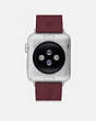 COACH®,APPLE WATCH® STRAP, 38MM, 40MM AND 41MM,Burgundy,Back View