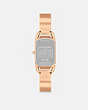 COACH®,CADIE WATCH, 17.5MM X 28.5MM,Blush/Rose Gold,Back View