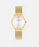 COACH®,ELLIOT WATCH, 28MM,Gold,Front View