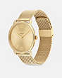 COACH®,ELLIOT WATCH, 41MM,Gold,Angle View
