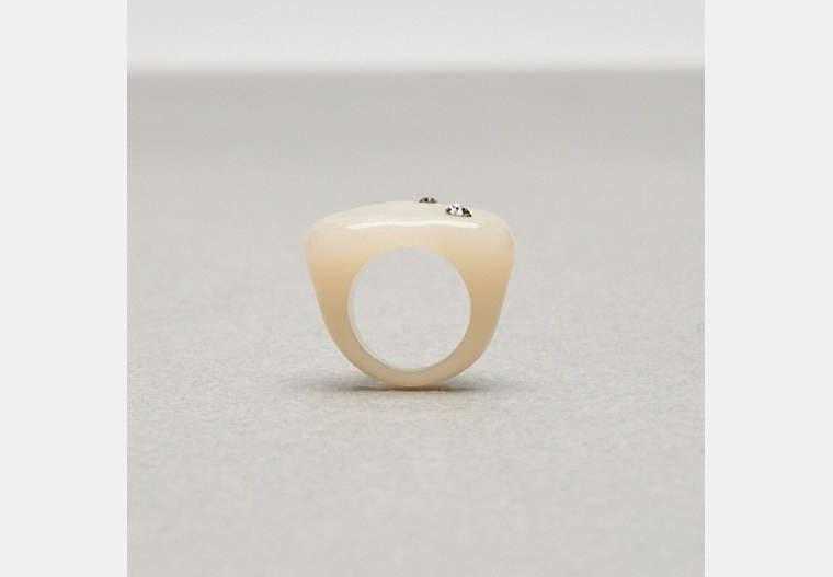 COACH®,Cloud Bubble Ring,Recycled Resin,Cloud,Front View