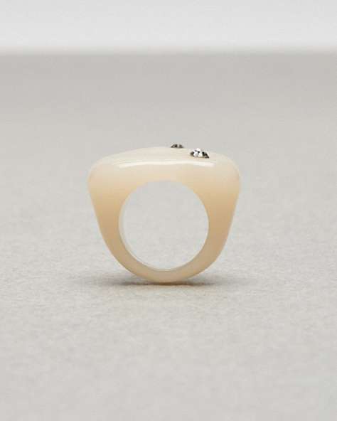 COACH®,Cloud Bubble Ring,Recycled Resin,Mini,Cloud,Front View