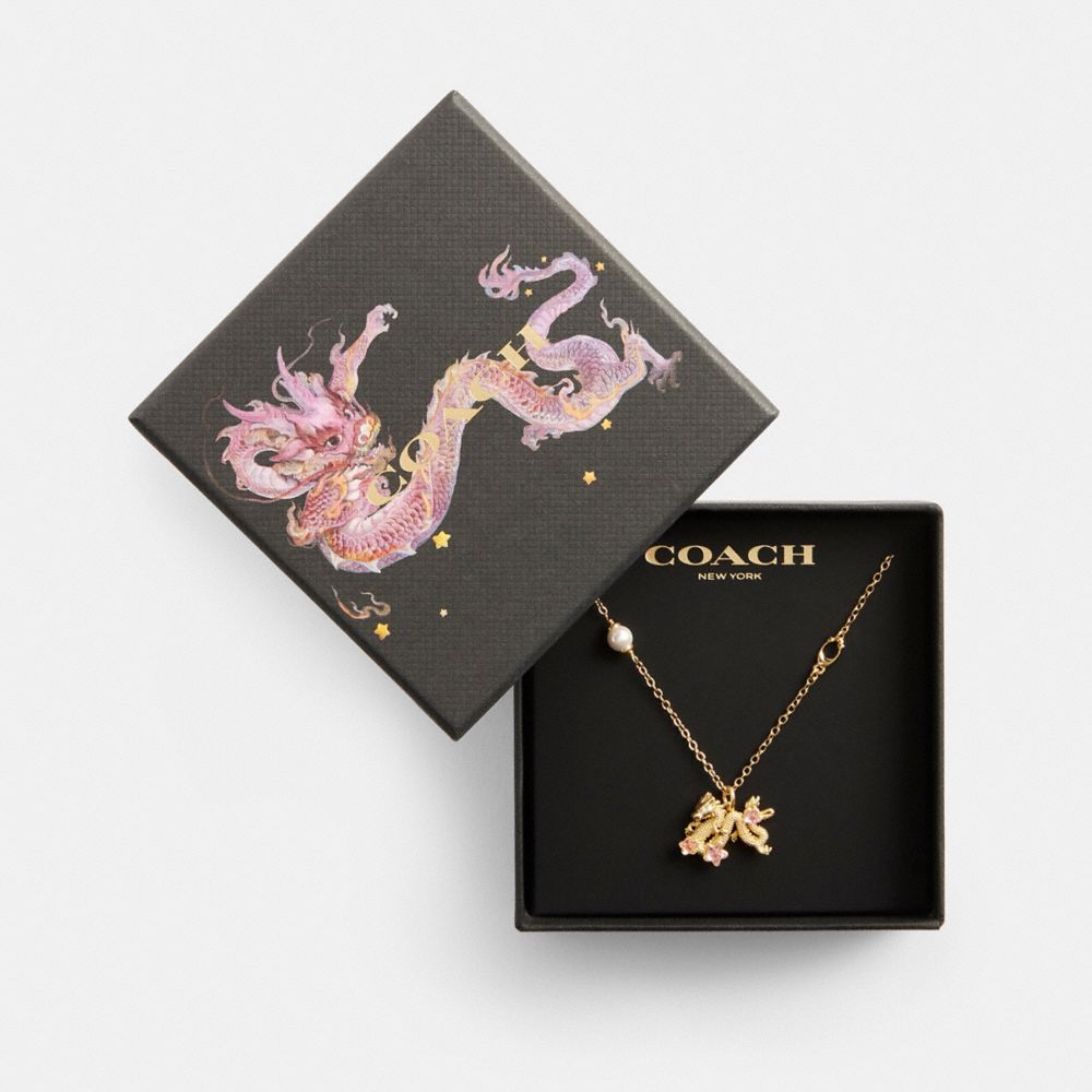 COACH® New Year Pendant Necklace With Dragon