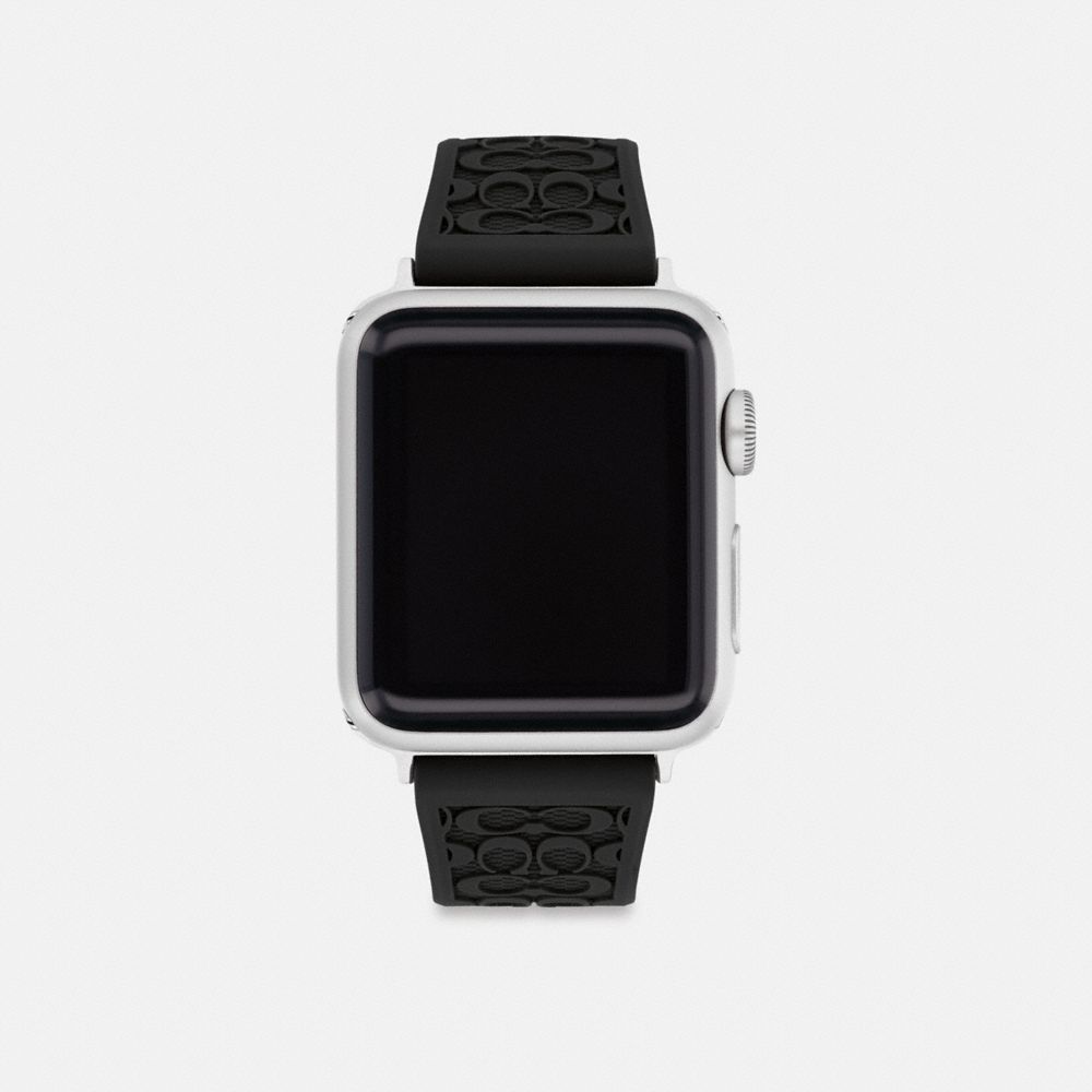 COACH®,BRACELET APPLE WATCH®, 38 MM et 40 MM,Noir,Front View