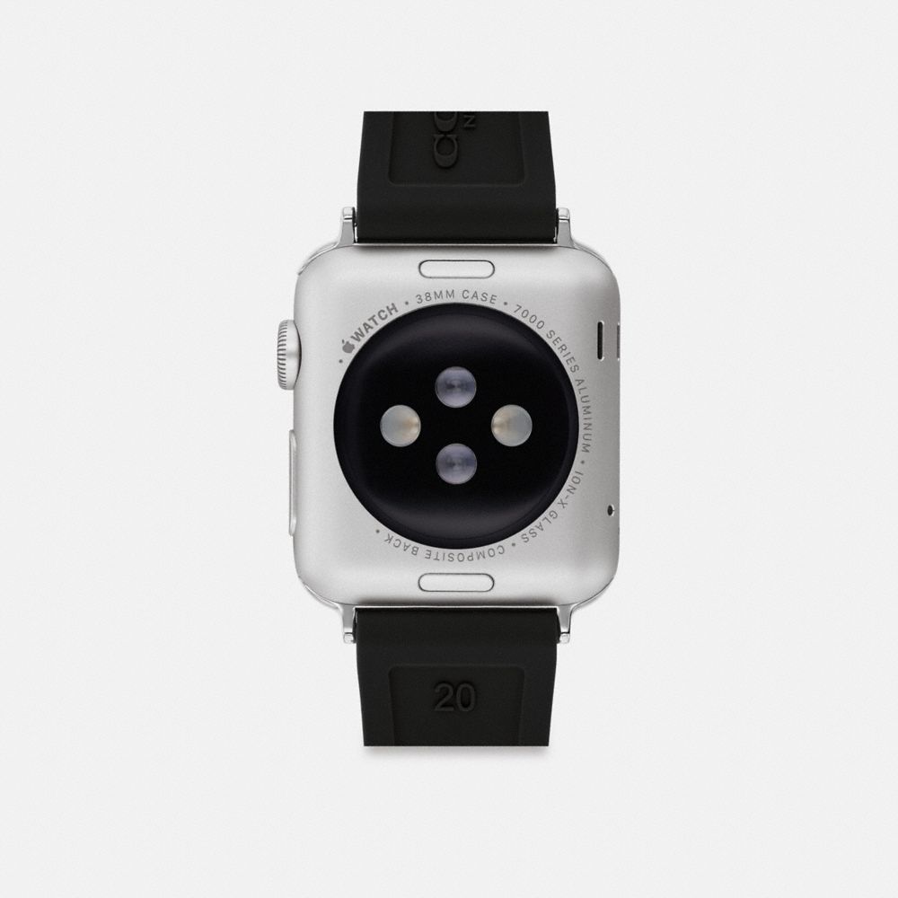 COACH®,BRACELET APPLE WATCH®, 38 MM et 40 MM,Noir,Back View